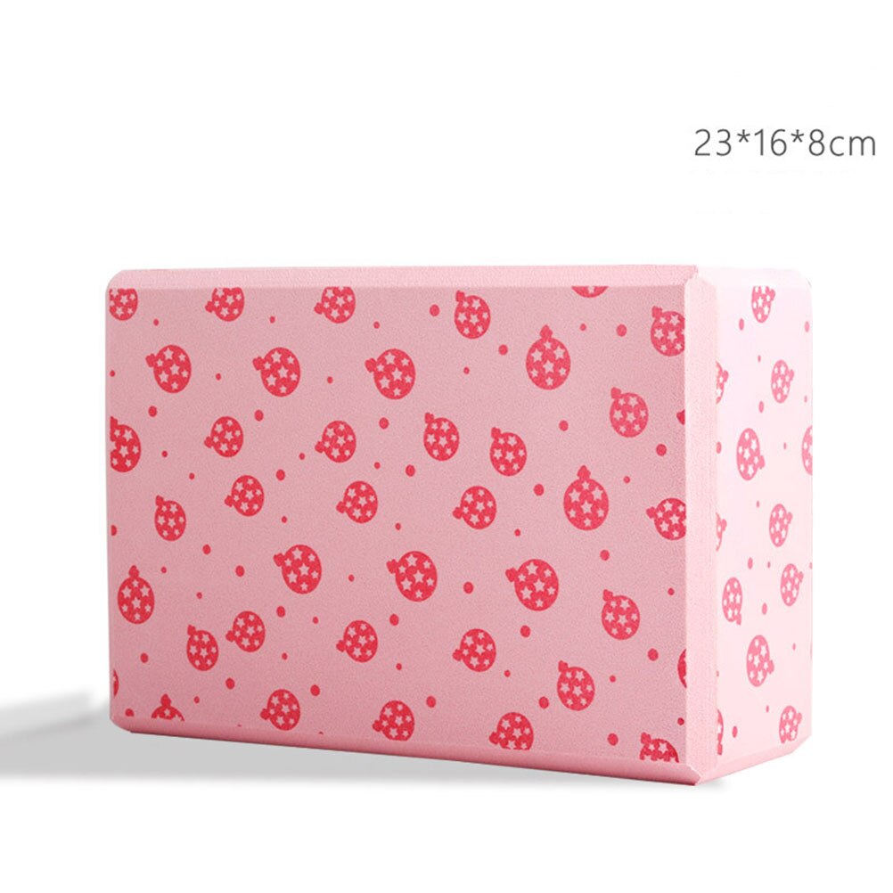 1pc jordbærmønster yoga murstein fortykning fitness yoga murstein yoga dans praksis murstein multi-purpose yoga dans