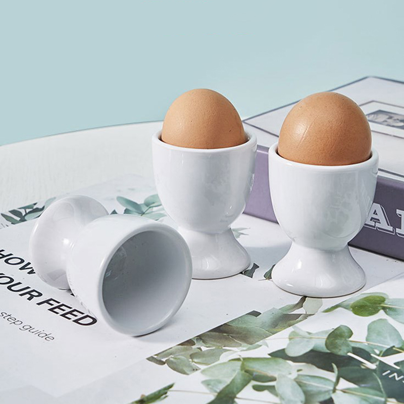Eierhalter, weißer Eierbecherhalter, harte, weiche gekochte Eier, Frühstücks-Eierhalter, Bankett-Eier, Zubehör, Küchenzubehör