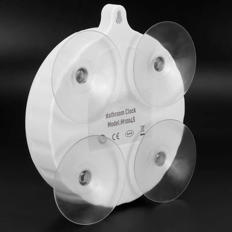 Shower Wall Clock Portable Waterproof Digital Clock with Temperature Calendar Display Clocks Bathroom Shower Clock