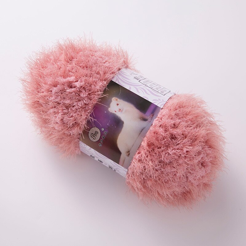 400g/ parti imiteret pels minkgarn langt hår mohair plysgarn til håndstrik uld hækling ekstra blød gør-det-selv kashmir tørklædetråd baby: 16