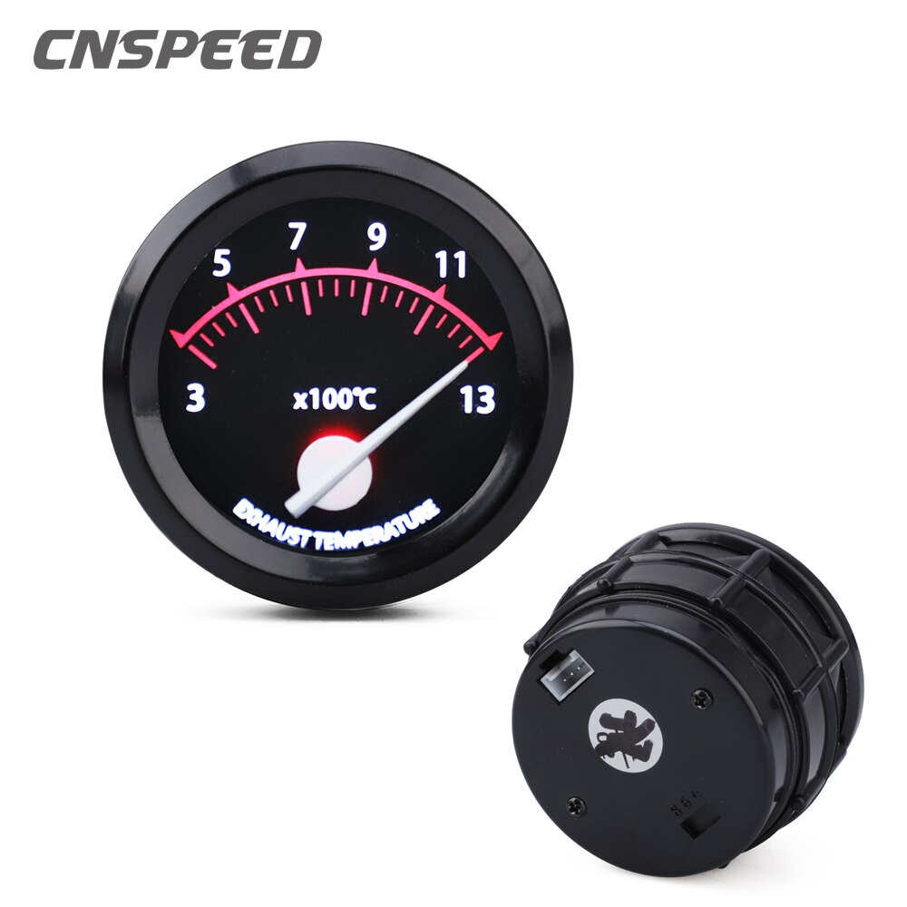 2"52mm Universal Exhaust Gas Temp Gauge Ext Temp Meter EGT 12V Racing Auto Exhaust Temp Gauge 300~1300 Celsius