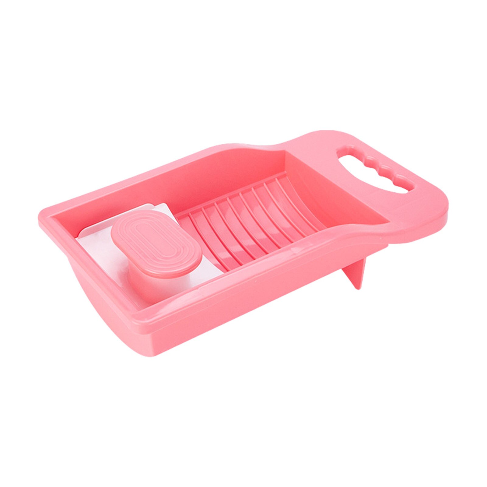 Plastic Laundry Washboard Non-slip Underwear Sock Mini Washboard 2PC Household daily necessities: Pink-1pcs