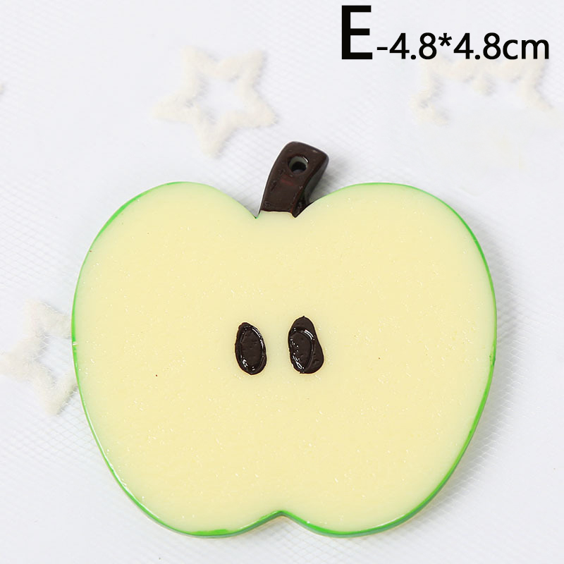 Mini äpple citronskivor harts frukt modell för festival fest hem bord dekor foto rekvisita: E
