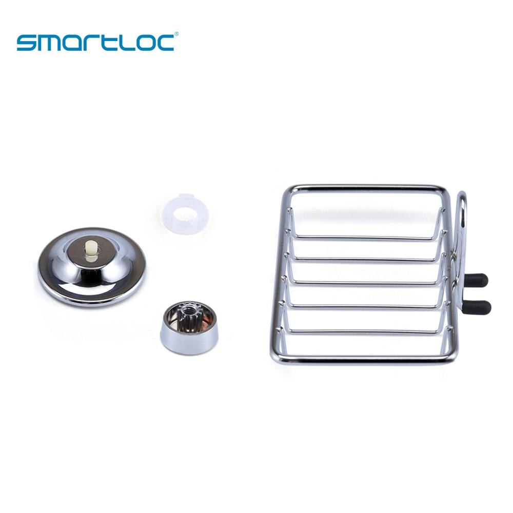 smartloc Vacuum Suction Iron Wall Mounted Soap Dish Drain Dispenser Bathroom Accessories Organizer Bath Shower Storage Container