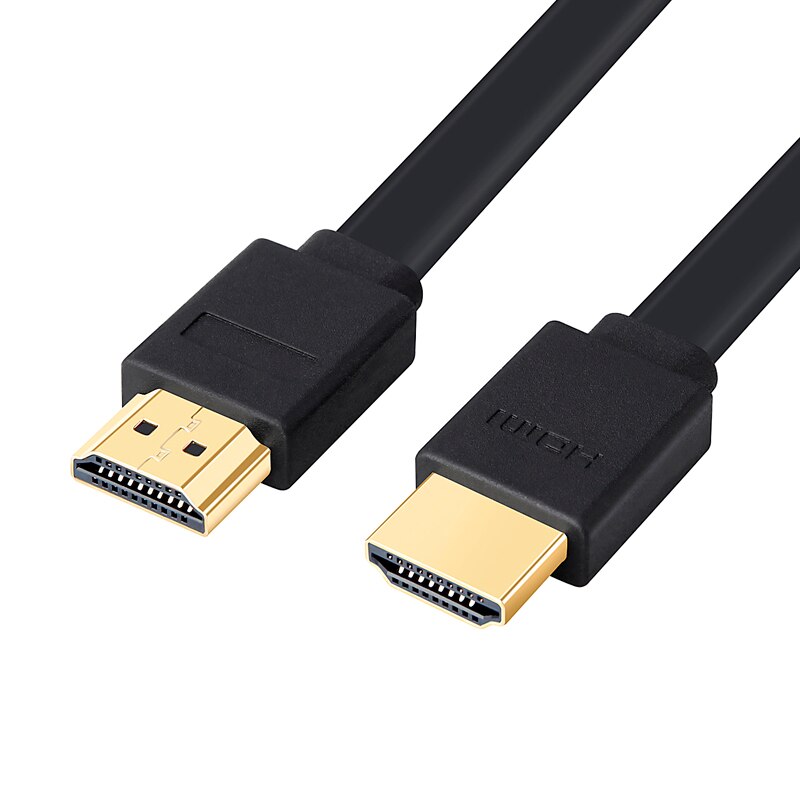 3FT 0.3M 1.5M 2M 3M 5M 7.5M 10M 15M Vergulde Plug male-Male HDMI Kabel 1.4 Versie Vlakke lijn korte 1080p 3D voor PS3HDTV