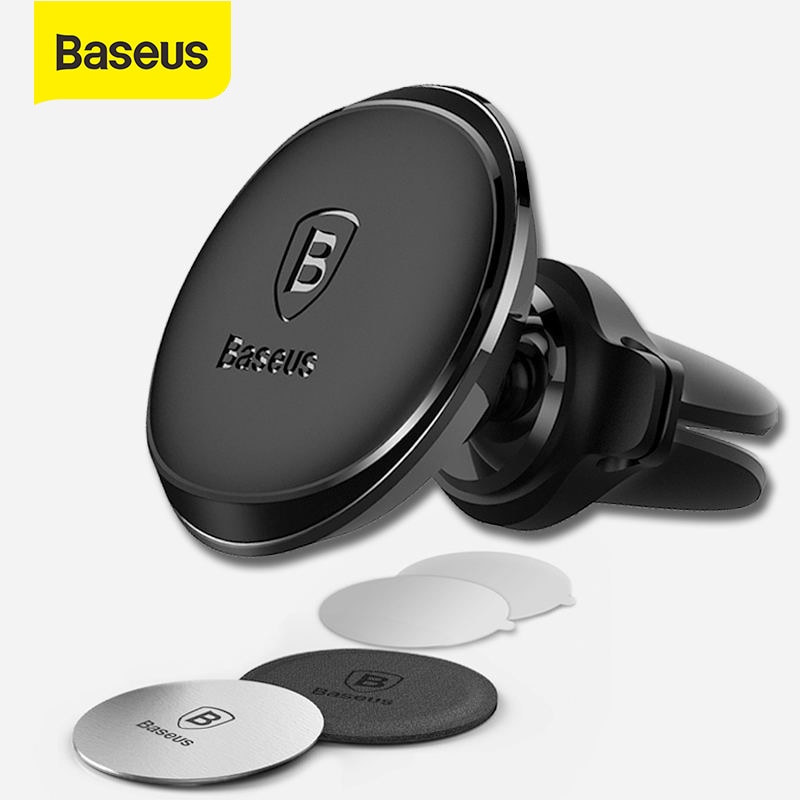 Baseus-soporte magnético Universal de teléfono móvil para coche, accesorio para iPhone X, 8, Samsung, GPS, 360 grados