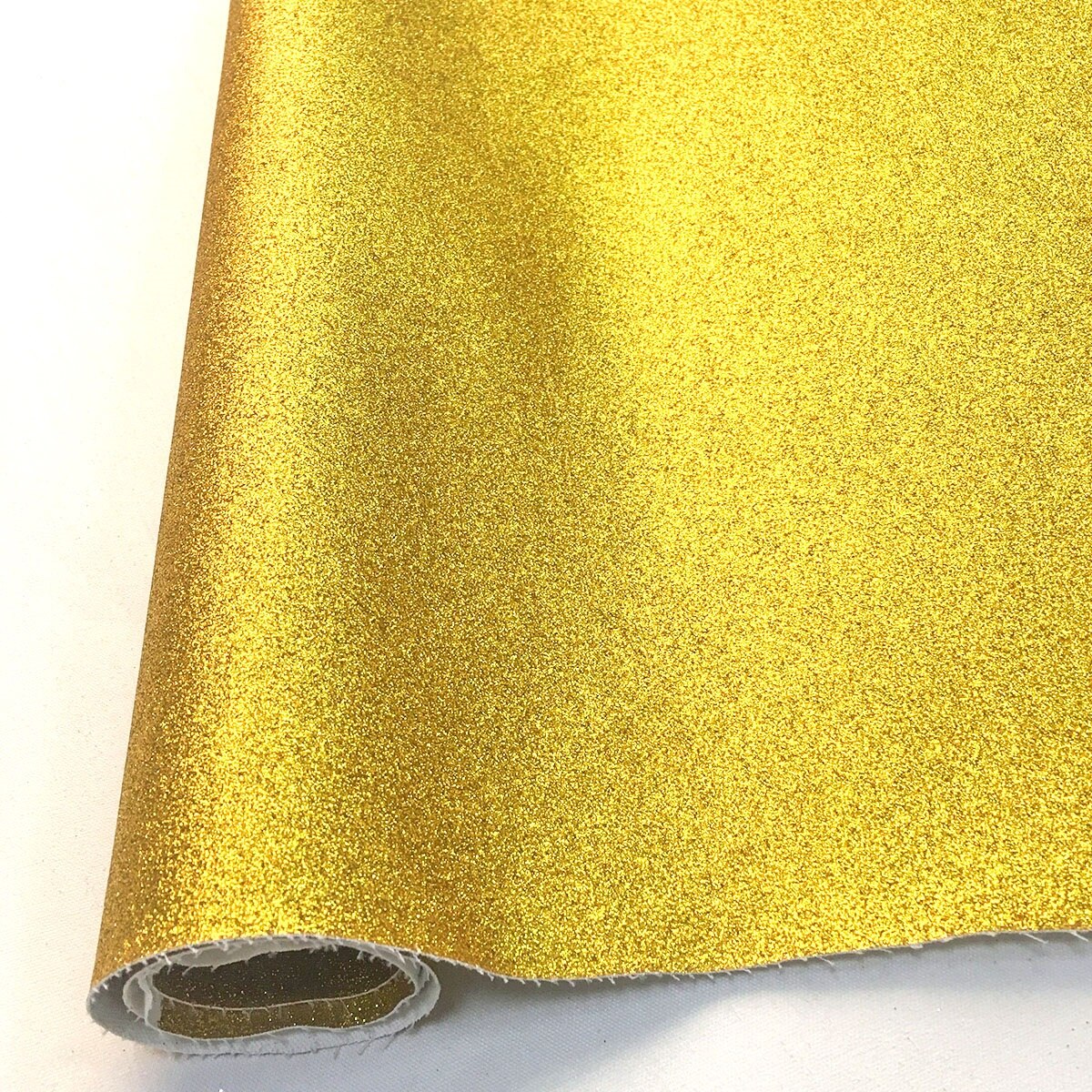 20*30CM Sparkly Fine Glitter PU Leatherette Sewing Fabric iridescent Sequins Faux Leather Craft Bows Bag Earring Making DIY: Gold
