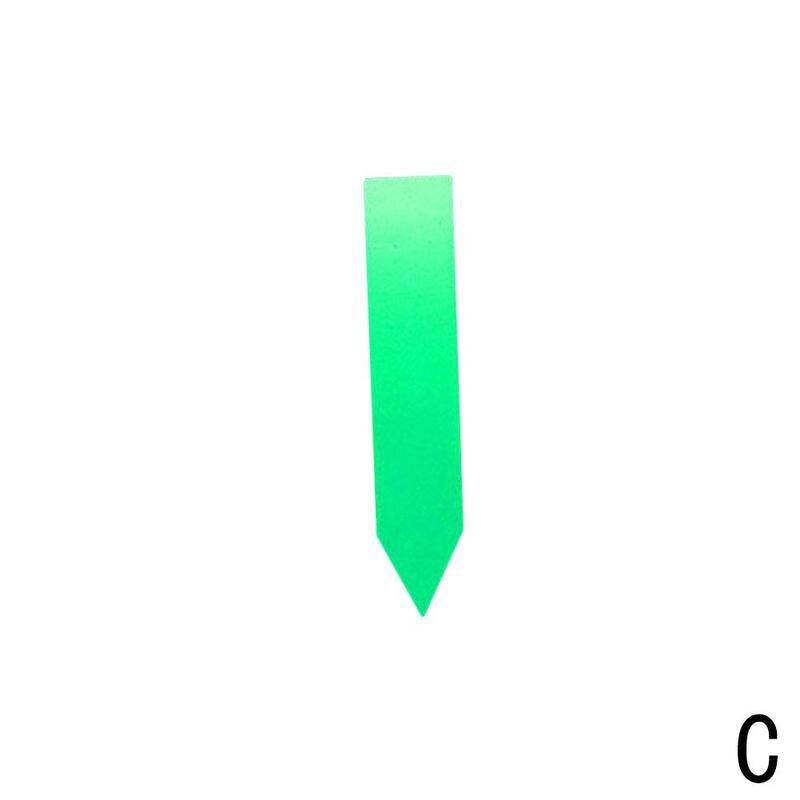 100 Pieces Reusable PVC Plants Label Fruit Tree Garden Flower Seedling Sign Label Tools Plastic Pot Classification R6X8: Light Yellow