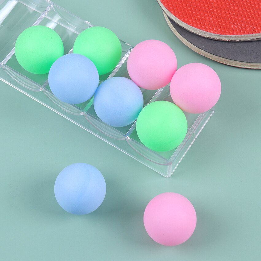 6 Stuks Gekleurde Plastic Bal Ping Pong Ballen 40Mm Entertainment Tafeltennis Ballen Voor Ping Pong Training Ballen En activiteit