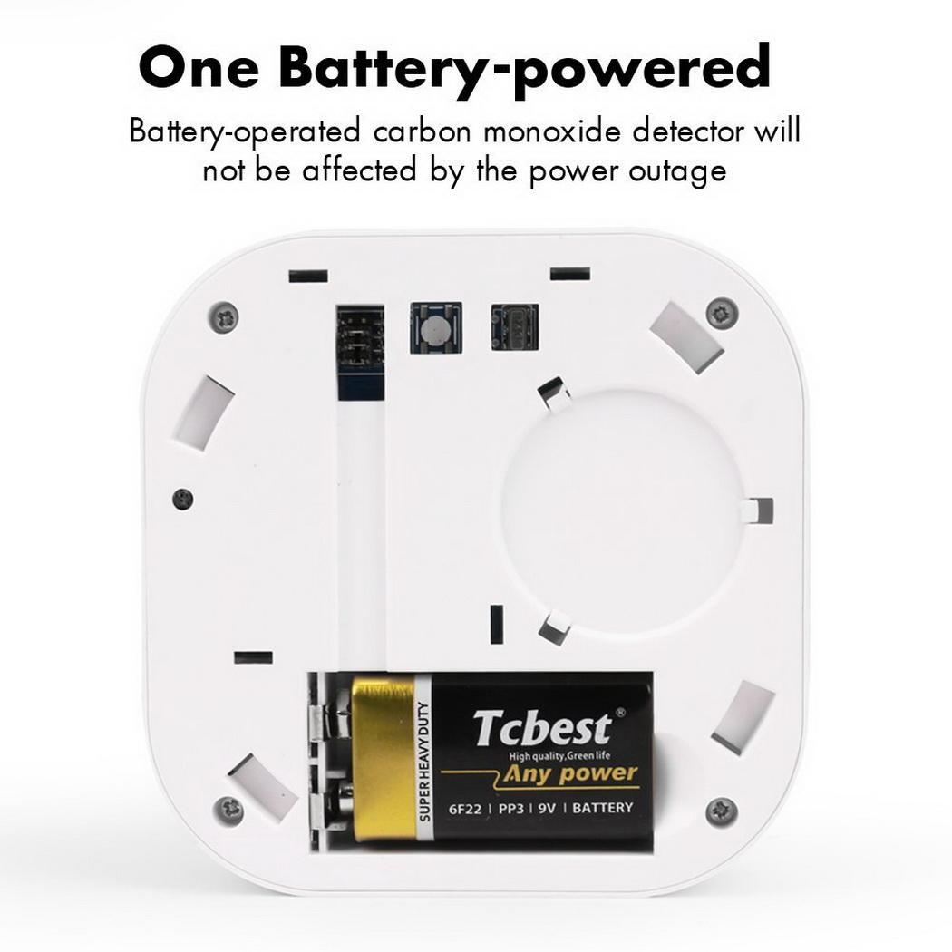 Wireless Independent Smoke Detector Smoke Fire 60 Square Meters 10uA White User Manual 95%RH 6m 85dB Alarm