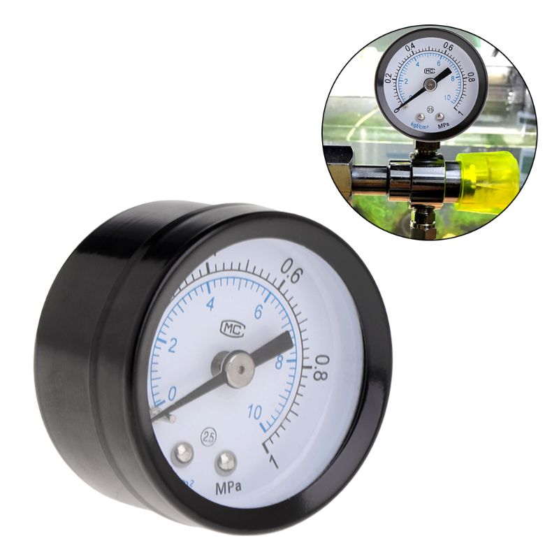 Medidor de presión de CO2 para acuario, medidor de aire de dióxido de carbono, Escala de Dial PT1/8, 62KC