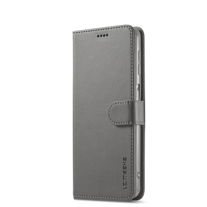 Telefoon Geval Voor Samsung M51 Case Lederen Vintage Portemonnee Case Op Samsung Galaxy M51 Case Flip Magnetische Cover Voor Galaxy M 51 Cover: GRAY