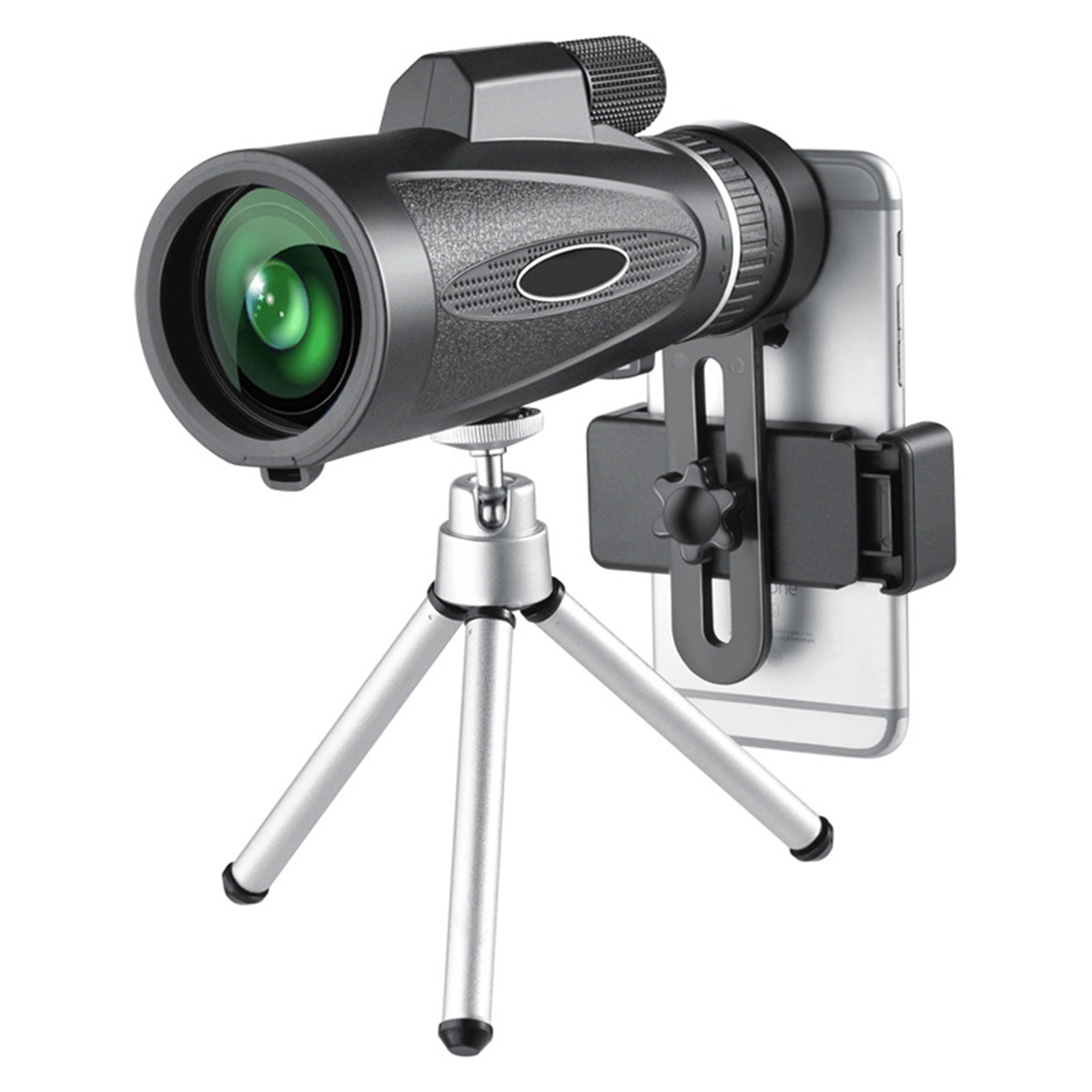 12X50 Telescoop Astronomische Professionele Zoom Optische Hd Lens Monoculaire Telescoop + Statief + Clip Voor Universal Telefoon # s5