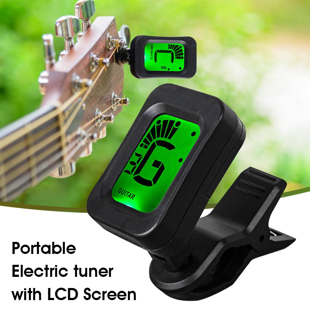 Folk Acoustic Guitar Tuner Violin Ukulele Bass Electronic Tuning Tuner Guitar Bass Tuner Stringed Musical Instrument Accessories