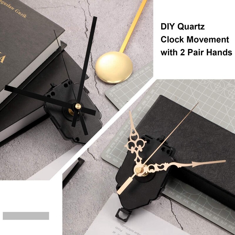 Quartz Pendulum Clock Movement DIY Movement Kit With 2 Pairs Hands Pendulum,DIY Mechanism Pendulum Movements Replace