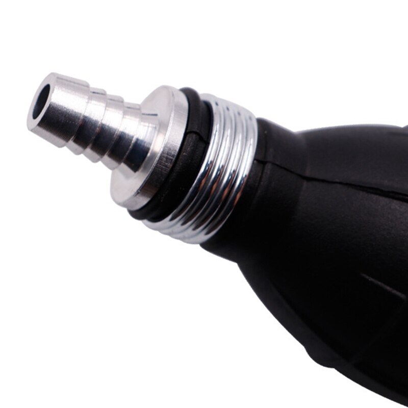 6/8/10/12mm Hand Fuel Pump Line Hand Primer Bulb Liquid Oil Gas Water Tansfer Rubber Tube Aluminum For Car Boat Petrol Diesel