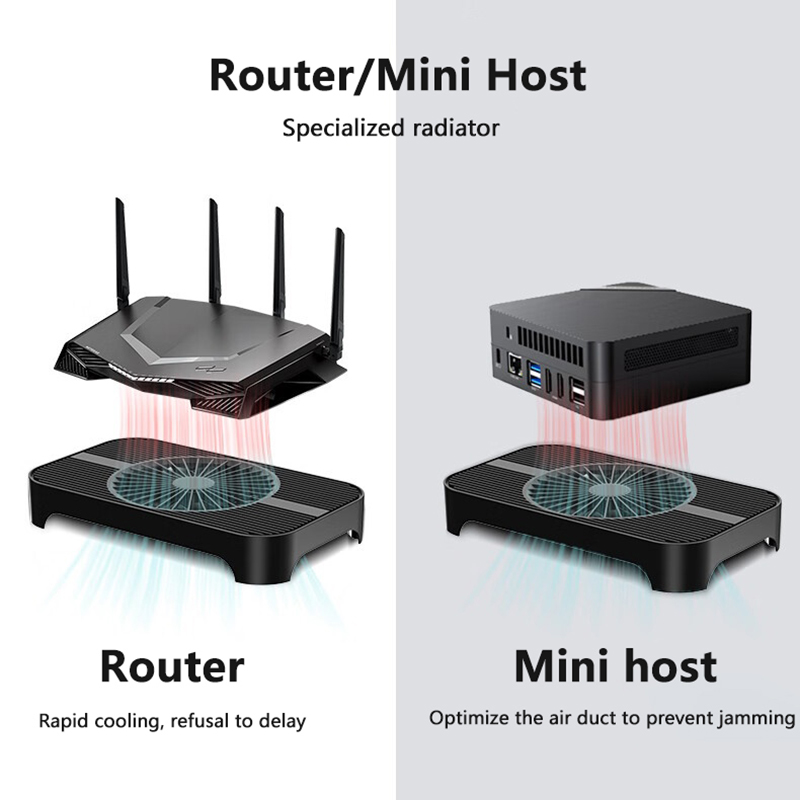USB Router Cooler Bracket For Mini PC Wifi Router Modem TV BOX STB Portable Mobile Hard Disk Laptop Cooling Fan Stand Holder