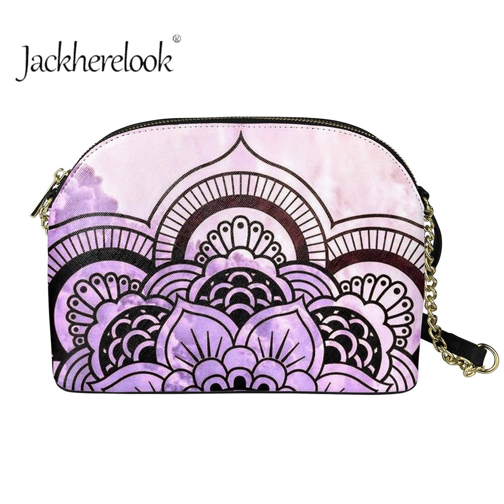 Jackherelook dames boho bloemenpatroon dames rits ketting schoudertas outdoor grote capaciteit bolsas: Hmf 5066 d 49