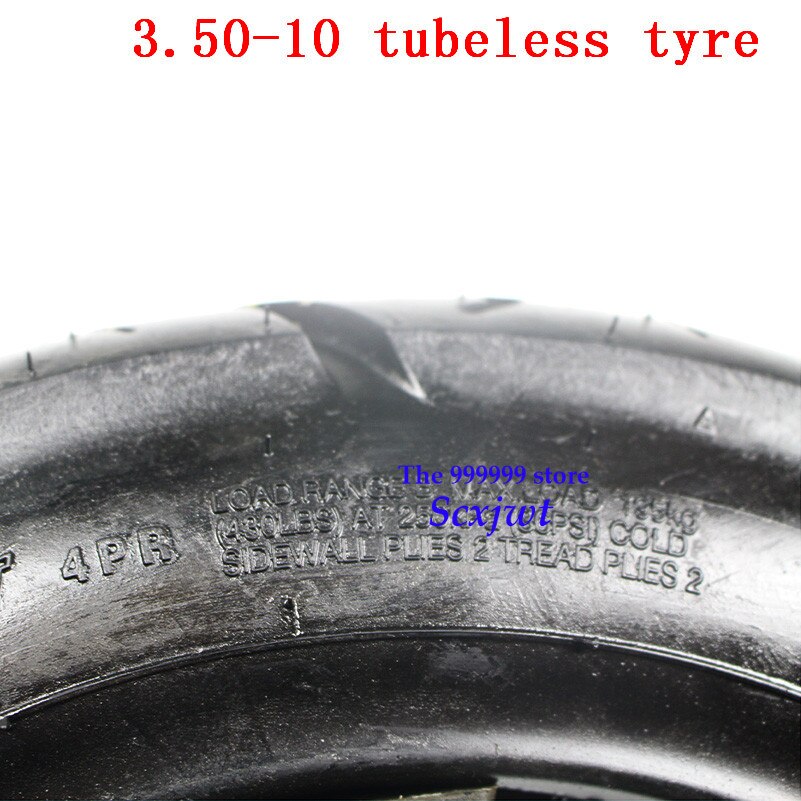 3.50-10 Motorcycle Tubeless Tire for Moped Scooter 50cc 80cc 150cc 350-10 vacuum tire 3.50-10