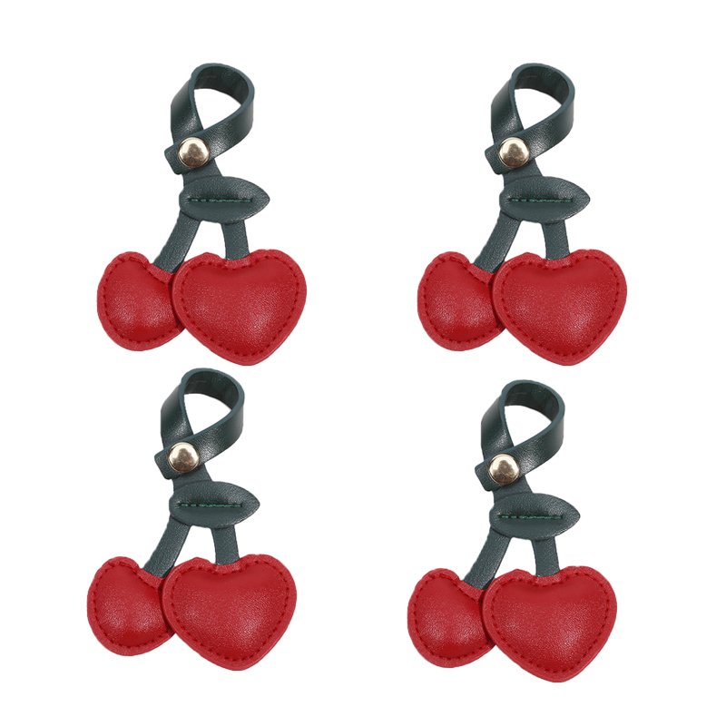 Bag Ornament Cute Peach Heart Cherry Fruit Cherry Car Key Chains Red Pink Love Versatile Bag Pendant Key Chains For Women: Hot Pink