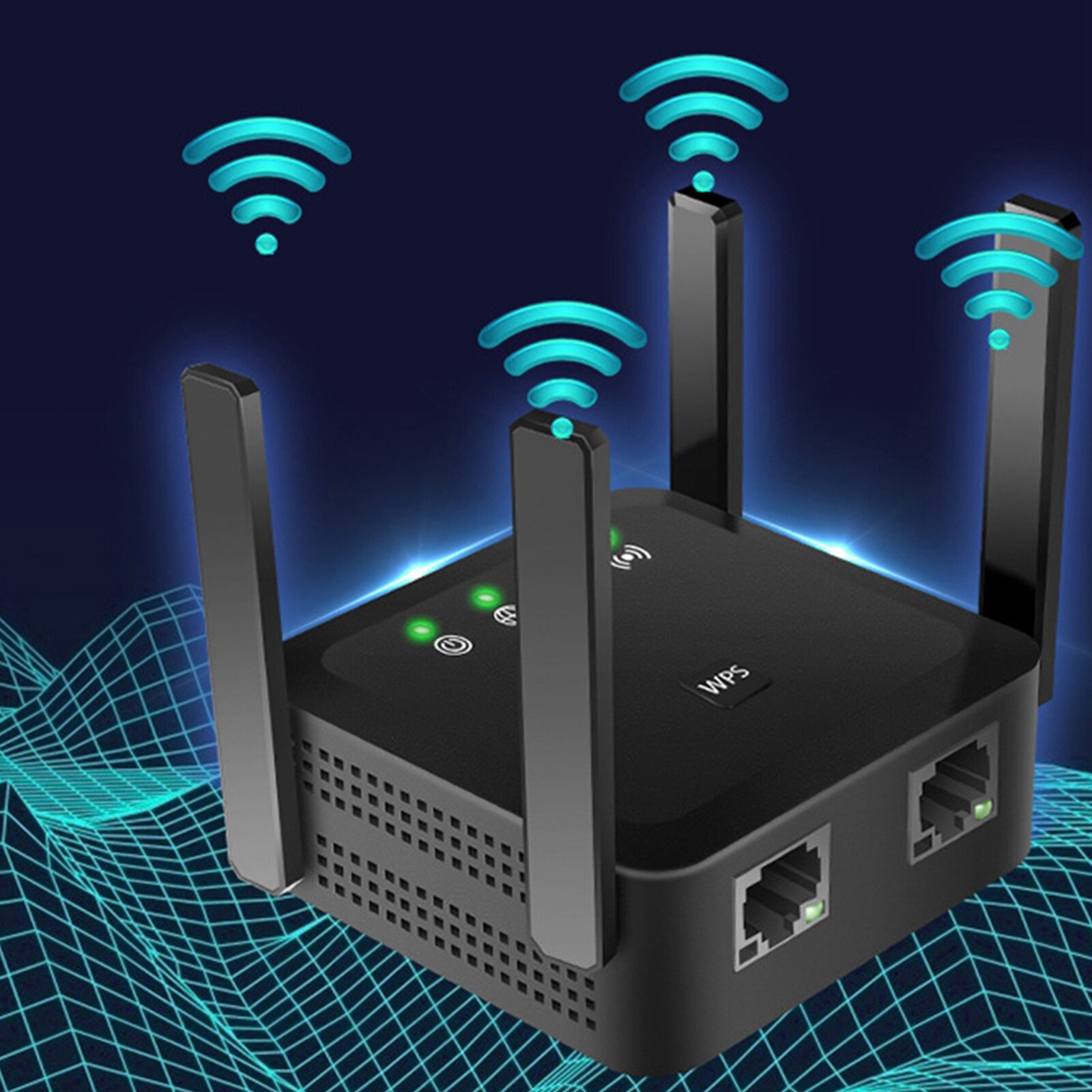 Amplificatore di segnale Extender ripetitore Router Wifi Wireless 1200 e 5Ghz 2.4 Mbps US