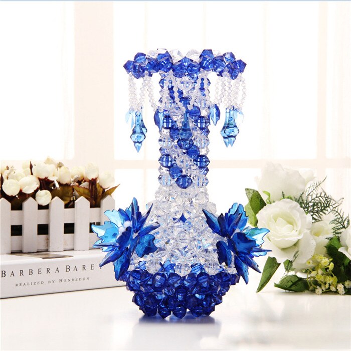 DIY handmade Flower Vase Acrylic Pendant Bottle Decoration Bedroom Living Room Home Decoration Crafts: D