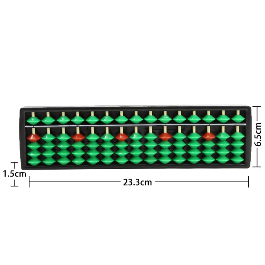1Pc 15 Digit Student Kralen Abacus Berekenen Wiskunde Gereedschap Kinderen Abacus Calculator Leren Briefpapier Kantoorbenodigdheden