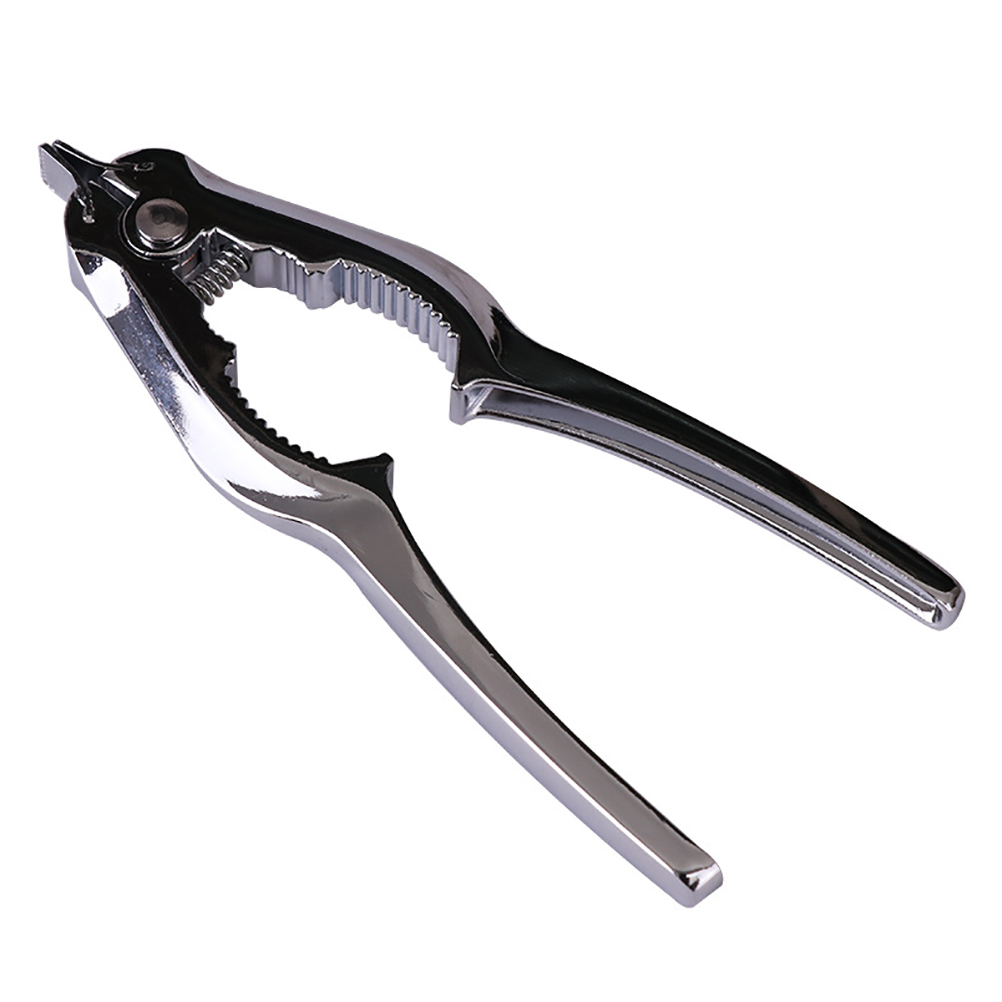2 in 1 Crab Clamps Scallop Opener Metal Scallop Shell Opener with Spring Clam Pliers Crab Clamps Scallop Tool Kitchen Accessory