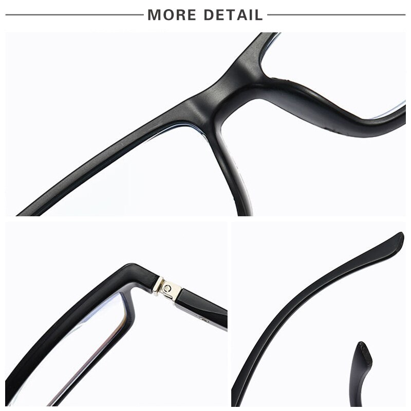 +1 +1.5 +2 +2.5 +3 +3.5 +4 Bifocal Anti Blue Reading Glasses Portable Multifocal Presbyopic Glasses Magnification Square Diopter
