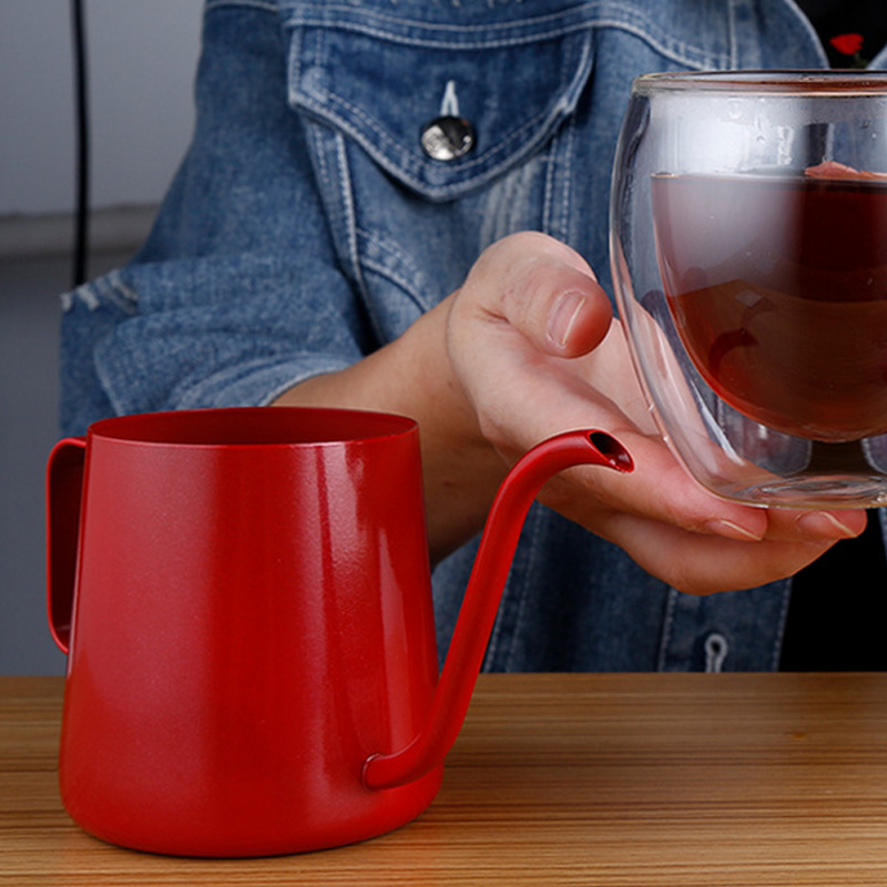 Handheld Stainless Steel Teapot Drip Coffee Pot Non-stick Drip Long Spout Kettle Cup Home Kitchen Tea Tools 250ml/350ml #2