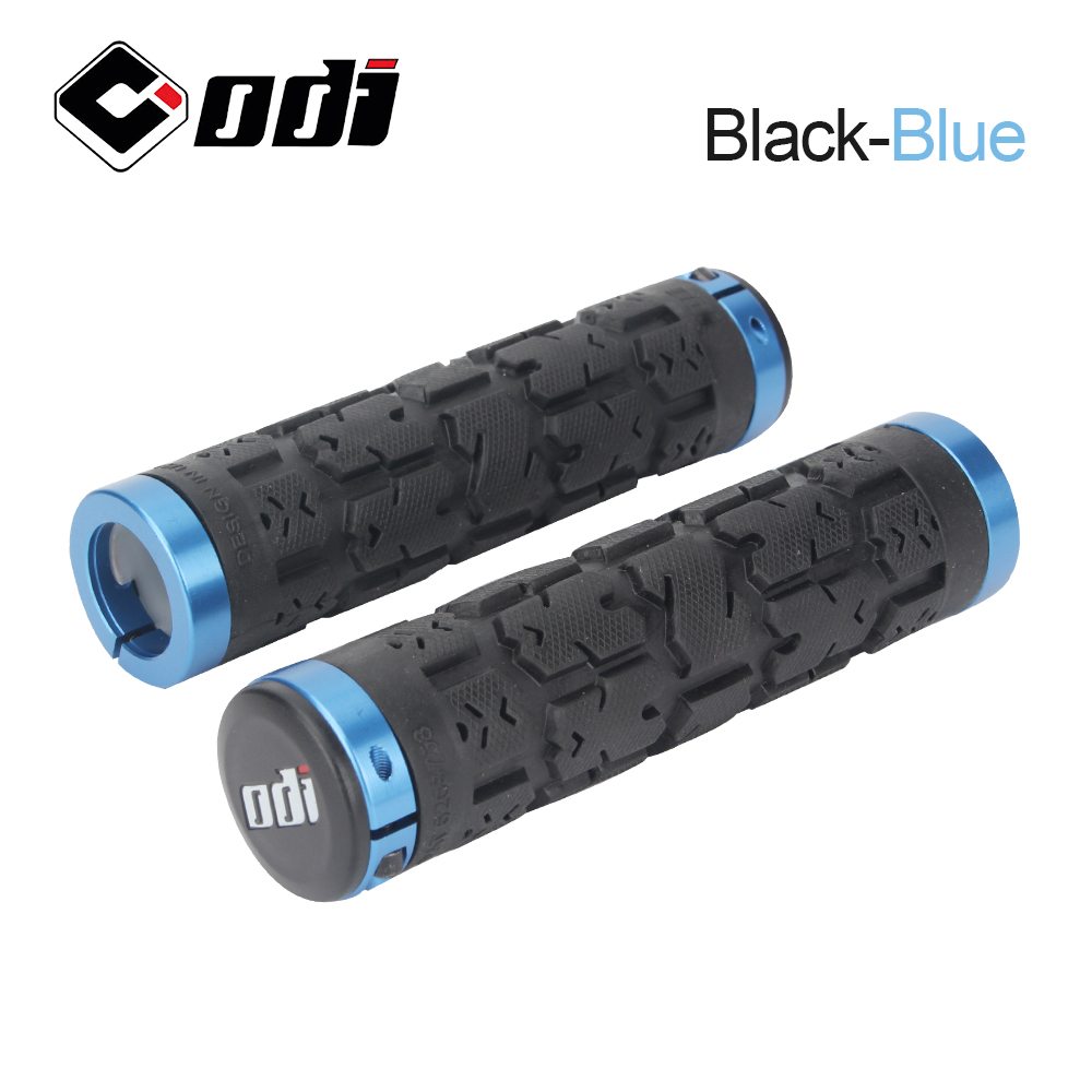 ODI RG01 Bicycle Handlebar Grips Rogue Lock-on Anti-Slip Shock Absorption Handle Cover Double Locking for MTB/Road Bike Parts: green