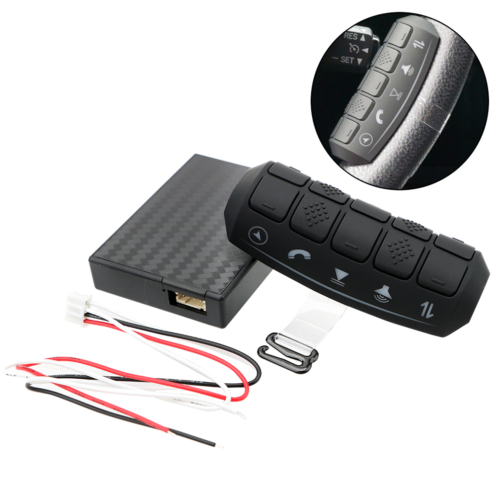 Pulsante del volante retroilluminazione LCD Controller Wireless autoradio universale lettore GPS DVD telecomandi per auto multifunzione