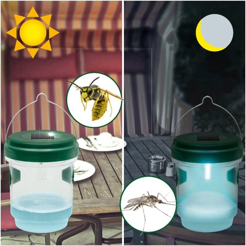 4 Stuks Solar Power Bijen Wesp Horzels Solar Wesp Val Insect Control Outdoor Tuin
