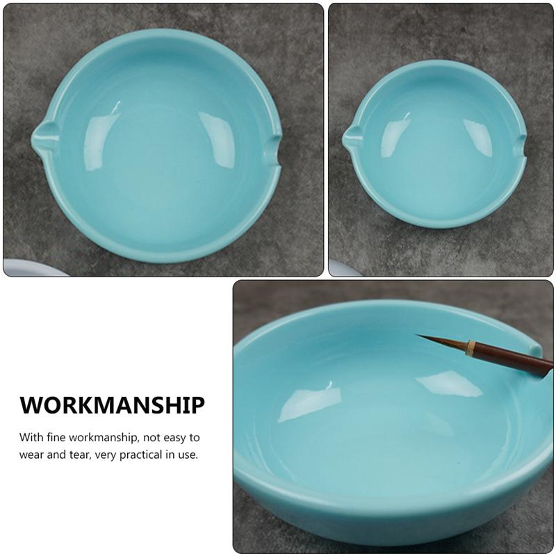 Multifunctional Ink Dish Ink Plate for Chinese Calligraphy and Sumi-e Painting