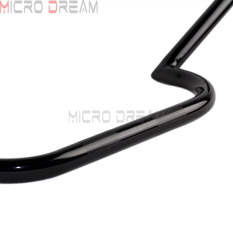 Manillar negro de motocicleta de 1 ''/25mm para Clubman Cafe Racer, manillar de 4" para Harley Dyna Softail Touring Bobber Chopper