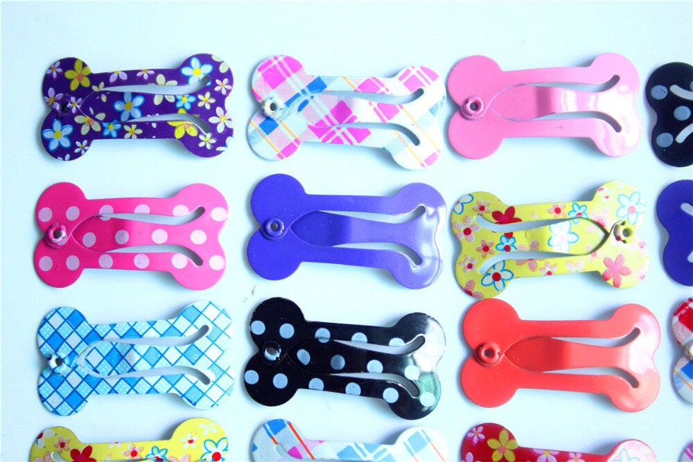 50 stk søde mini hunde hårspænder knogler hund bb clips hårnåle hunde hår tilbehør hunde pleje hår tilbehør kæledyr forsyninger