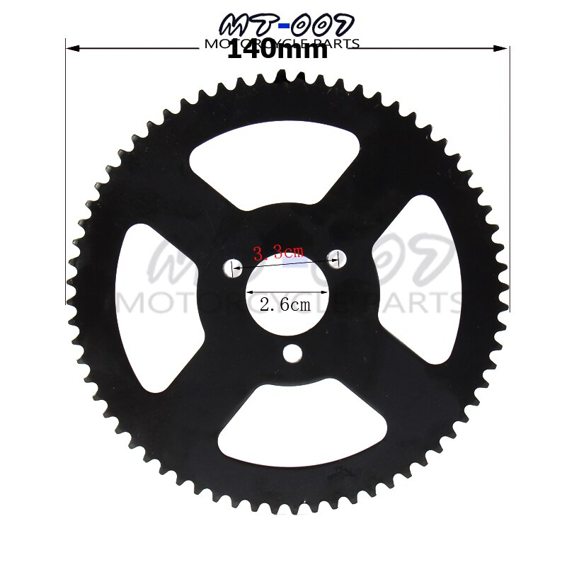 47cc 49cc pocket bike chain 25H 112L or 136L loops +rear chain sprocket mini moto atv quad 2 stroke engine parts accessories