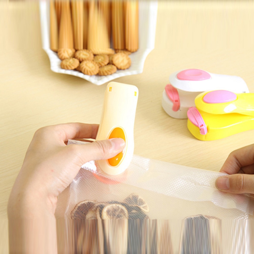 Mini Plastic Zak Warmte Sluitmachine Thuis Keuken Draagbare Mini Handheld Houder Elektrische Verwarming Snack Sluitmachine