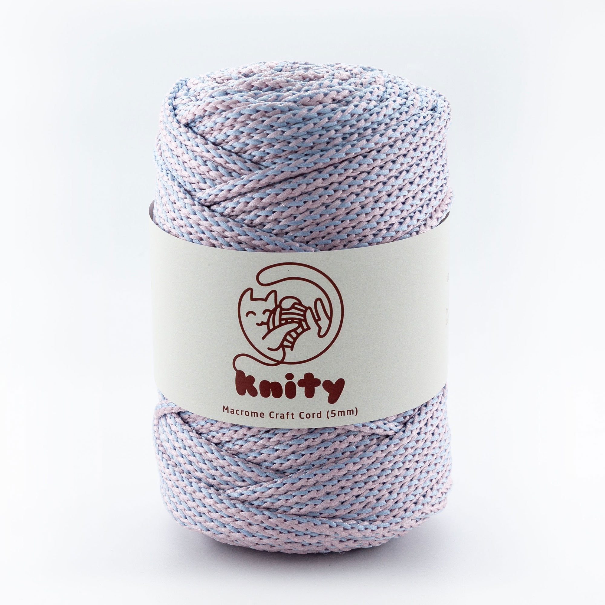 Knity Macrame Craft Cord 5mm Yarn 100m Fiber Crochet Knitting Braiding Knotting Weaving Chain Thread Handmade Rope Natural Braid