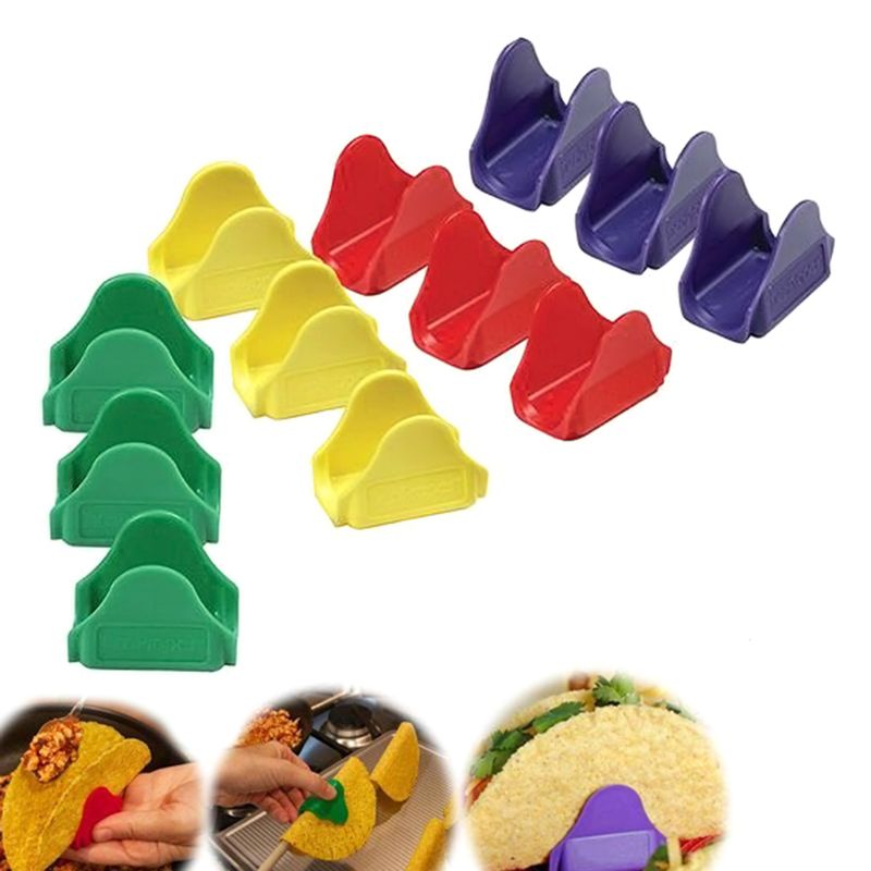 12 pieces/set of Mexican pizza clips plastic wavy shelves kitchen cooking tools