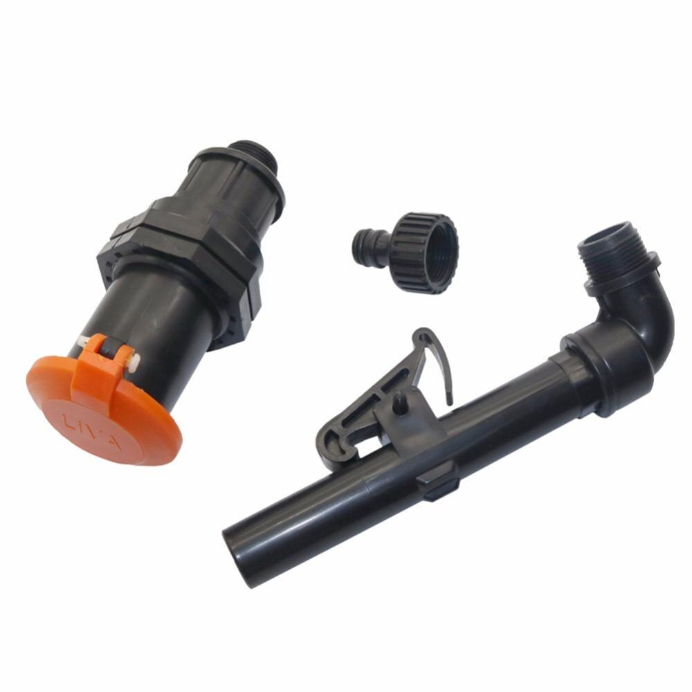 3/4" External Thread Rapid Water Valve Plastic Convenient Garden Irrigation Landscaping Car Wash Automatic Water Intake Valves: Orange