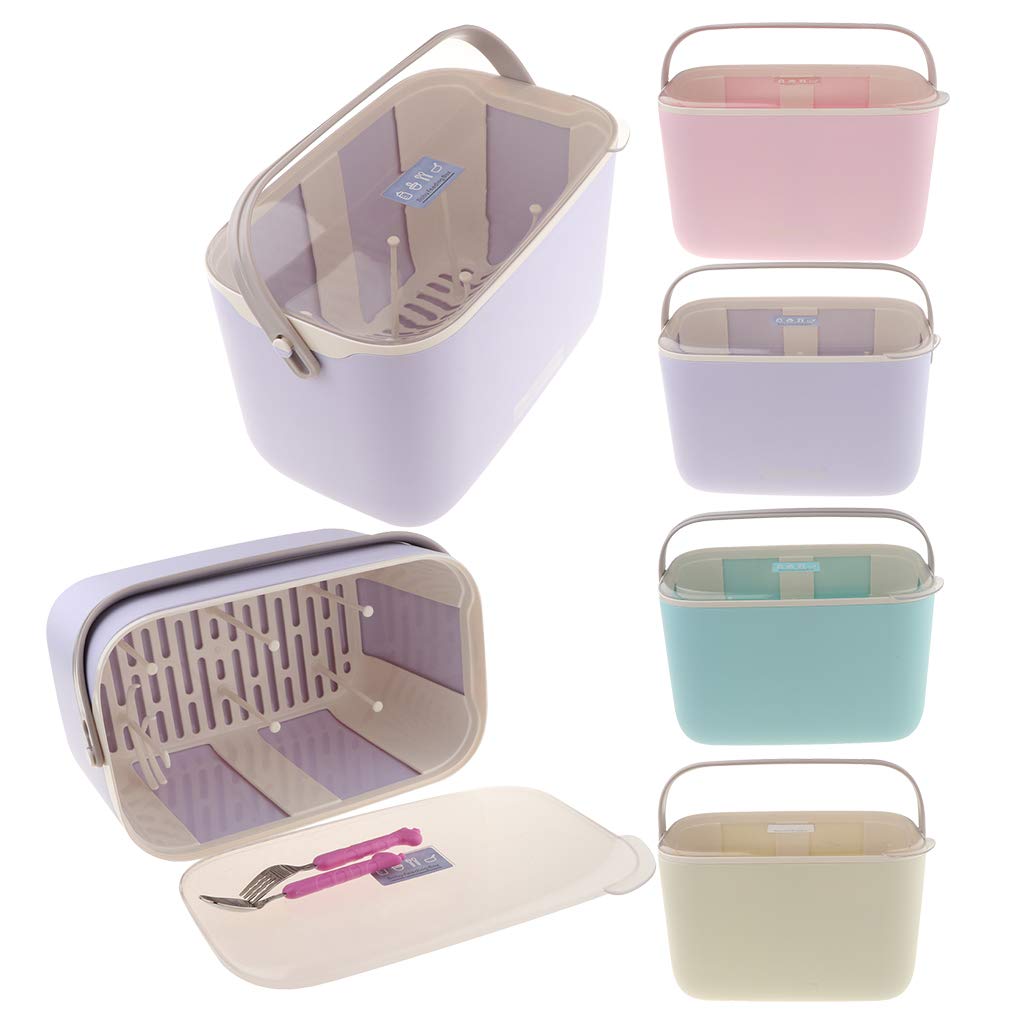Portable Baby Milk Bottle Tableware Storage Box Dryer Feeding Bottle Cleaning Drying Rack Large Capacity Bottle Holder Organizer