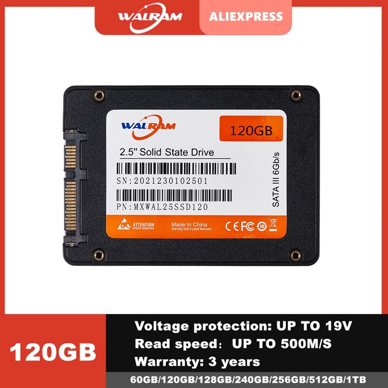 WALRAM schwer Antrieb festplatte 240GB 120 GB 128GB 256GB 480GB ssd 60GB 1TB 2TB 512GB fest Zustand Antrieb festplatte für Laptop Schreibtisch 1TB 120 GB