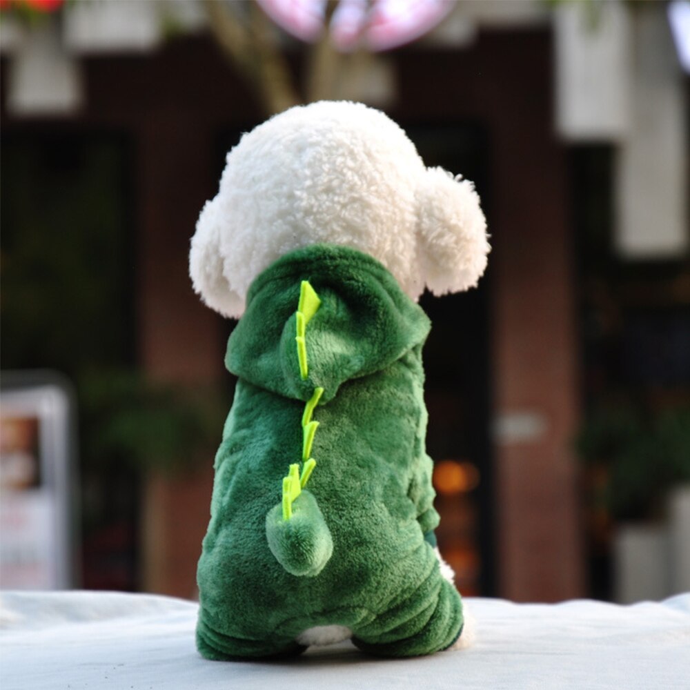 Huisdier Kat Kleding Grappige Dinosaurus Kostuums Jas Winter Warm Fleece Kat Doek Voor Kleine Katten Kitten Hoodie Puppy Hond Kleding xs-Xxl