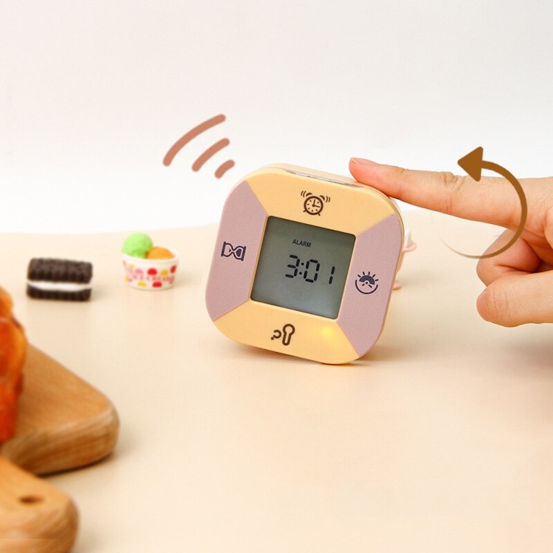 1 Pc Countdown Timer Flip Timer Time Management Tool Temperature Alarm Clock Calendar Date Digital Display Multifunction Timers