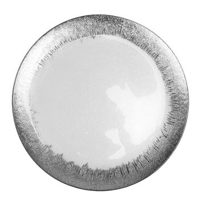 style européen Phnom Penh Western alimentaire assiette salade assiette verre bol assiette ensemble coussin fruits assiette ensemble cuisine fournitures: Silver / Diameter 27
