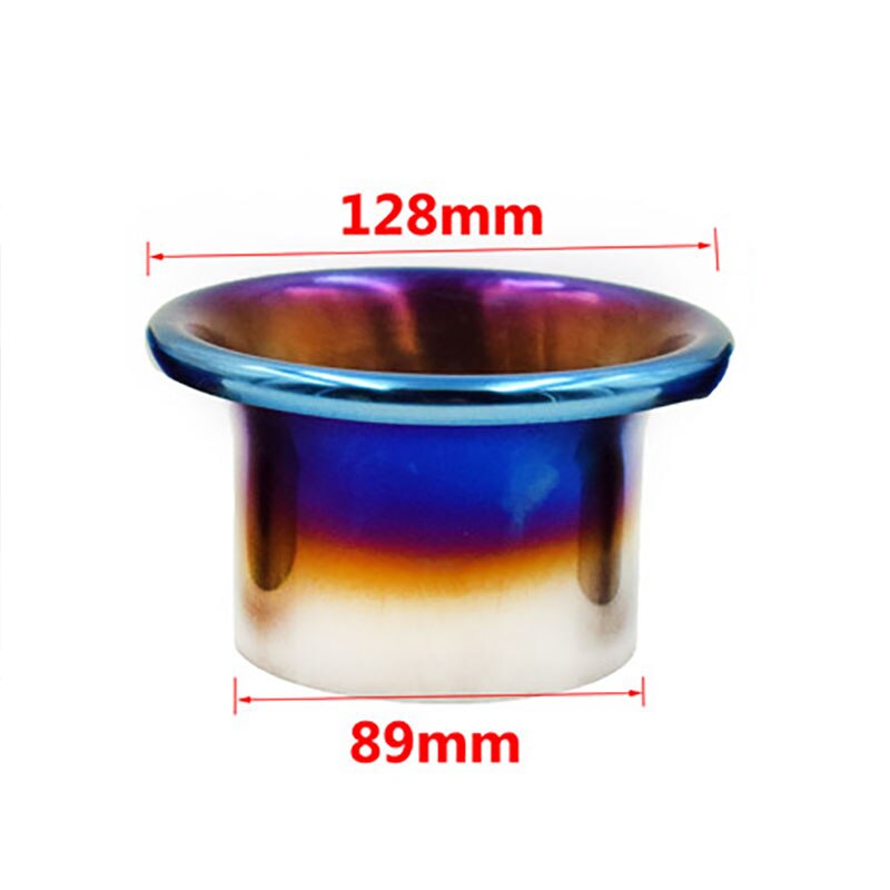 76Mm/89Mm/102Mm Titanium Blue Cold Air Intake Systeem Velocity Stack Kit Turbo Hoorn Trechter kit: 3.5ich