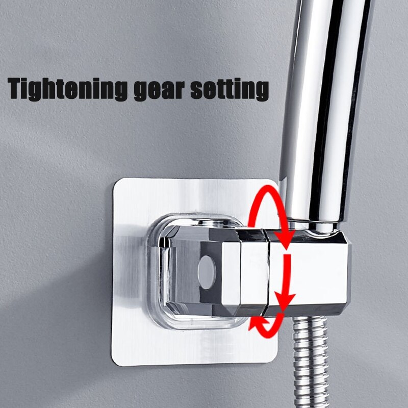 Wall Mounted Shower Head Bracket Self-adhesive Shower Holder Shower Fixture Base Strong Bearing Capacity Easy to Install