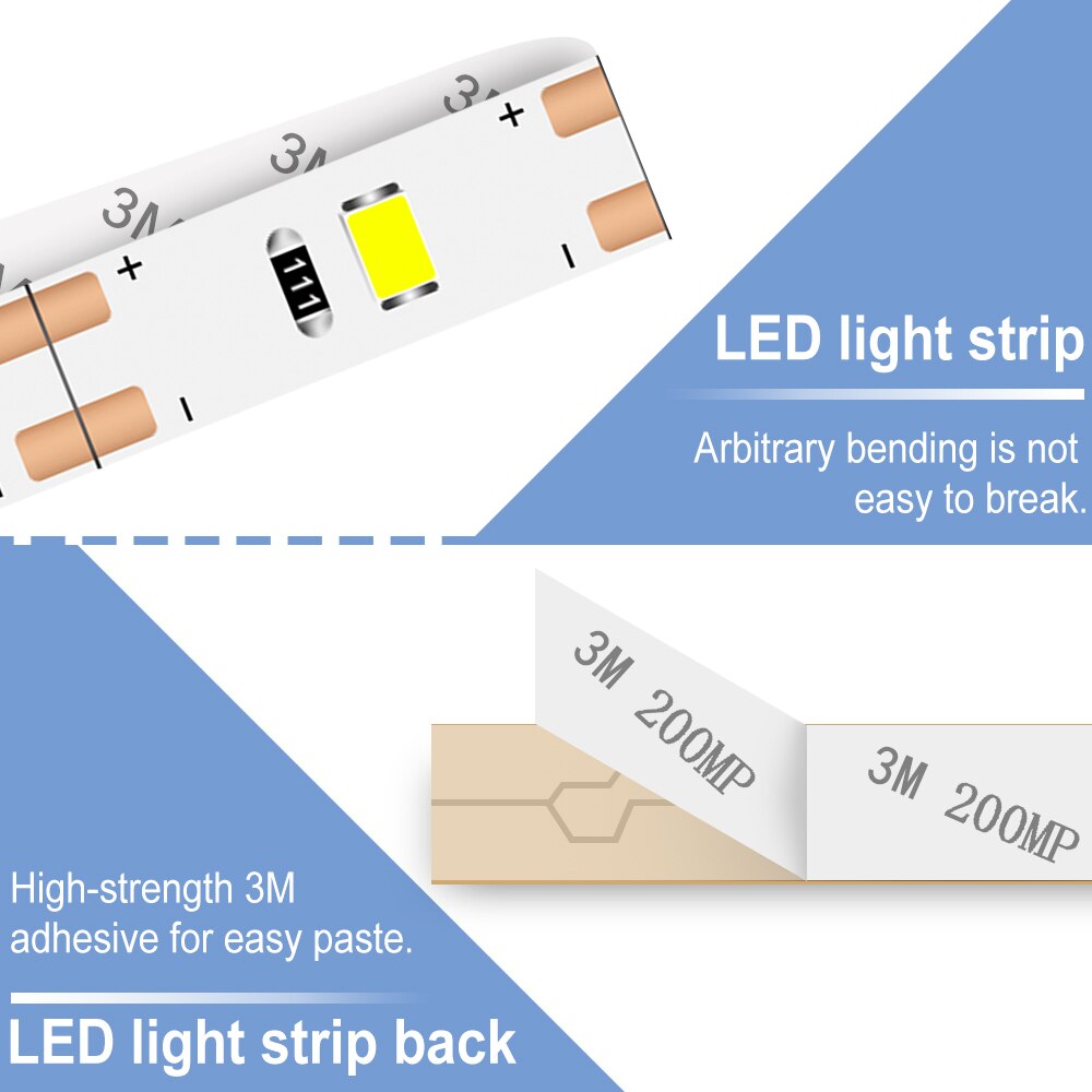 USB Strip LED TV Licht 5 V Flexibele LED Night Lamp Draadloze LED Computer Lint Lichten Garderobe Kast Lamp Backlight verlichtin