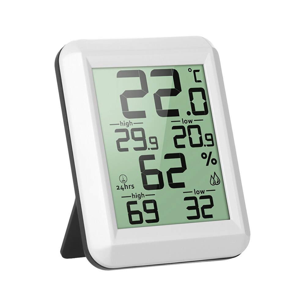Home Hygrometer Temperature Monitor Wireless Digital Multifunction Desktop Weather Station LCD Display Office Thermometer Indoor